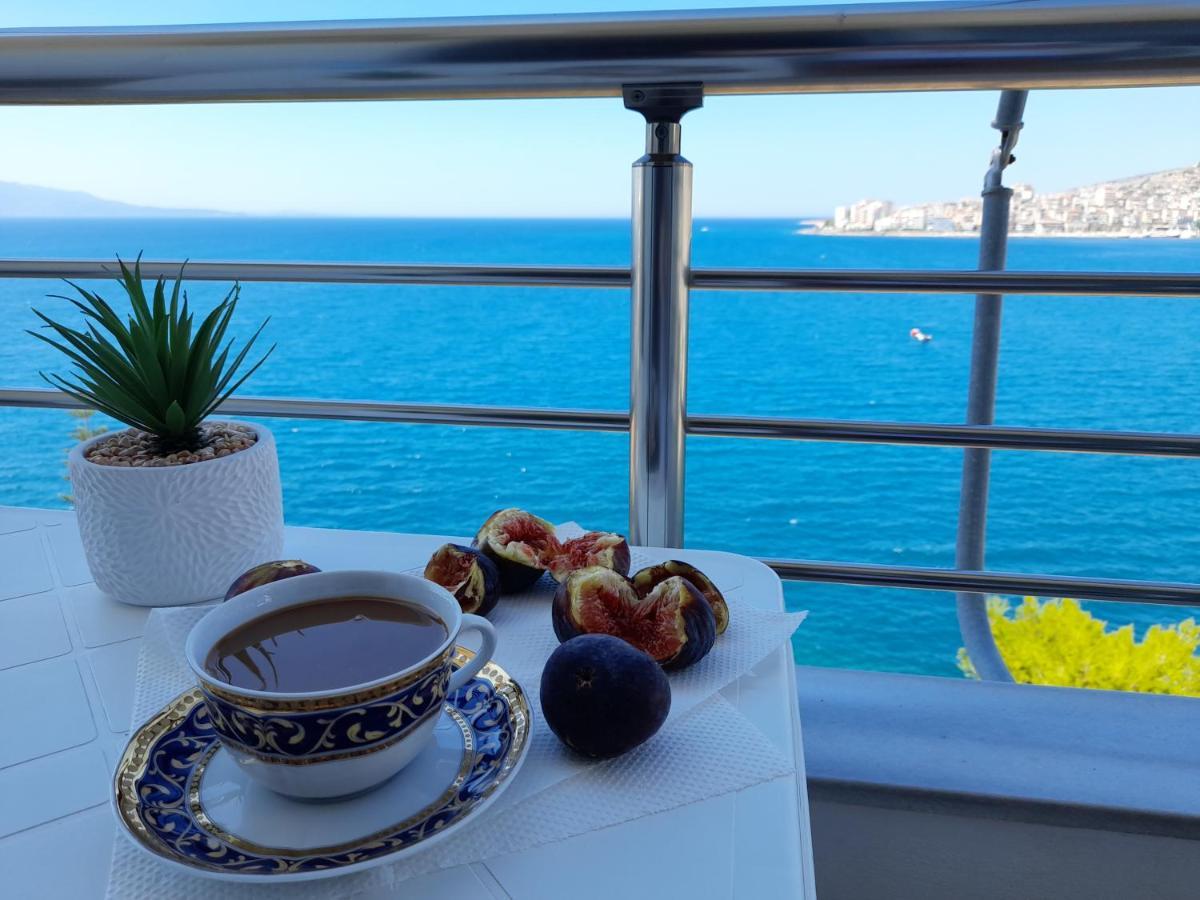 Seaside View Apartment Sarande Bagian luar foto
