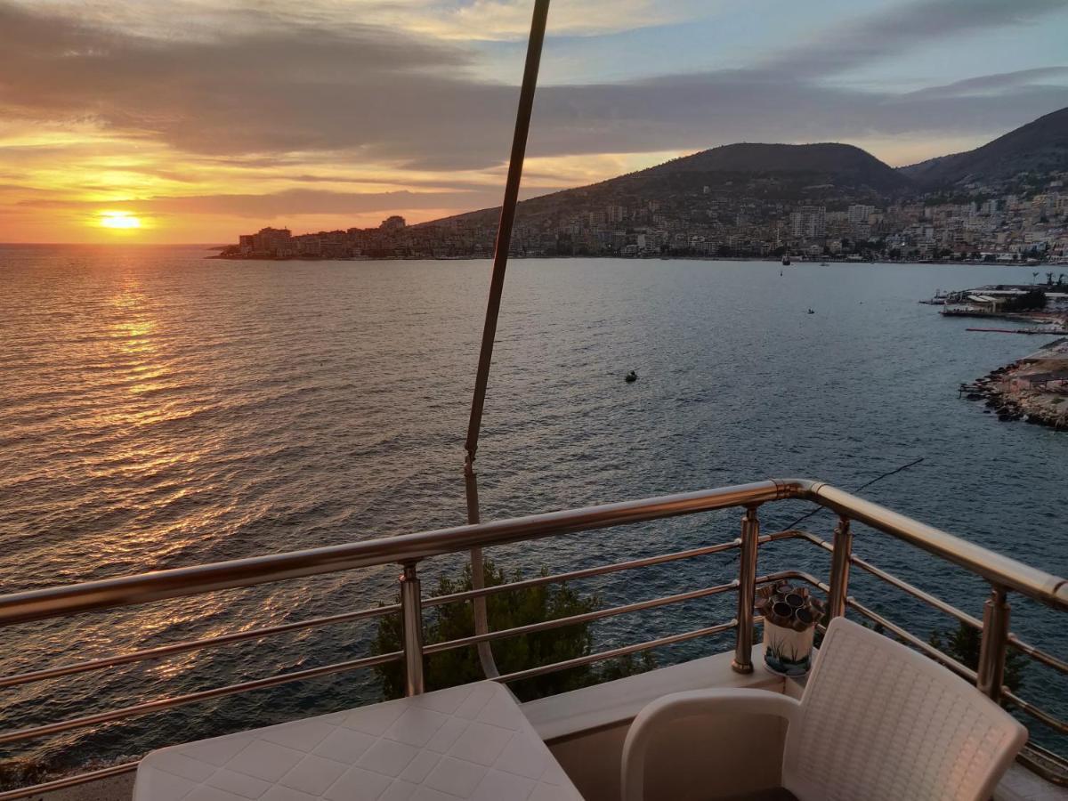 Seaside View Apartment Sarande Bagian luar foto